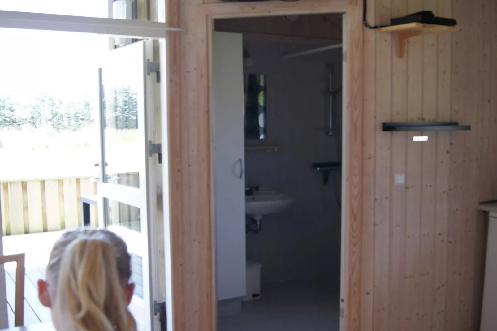 Hut in campingresort met terras-Binnen