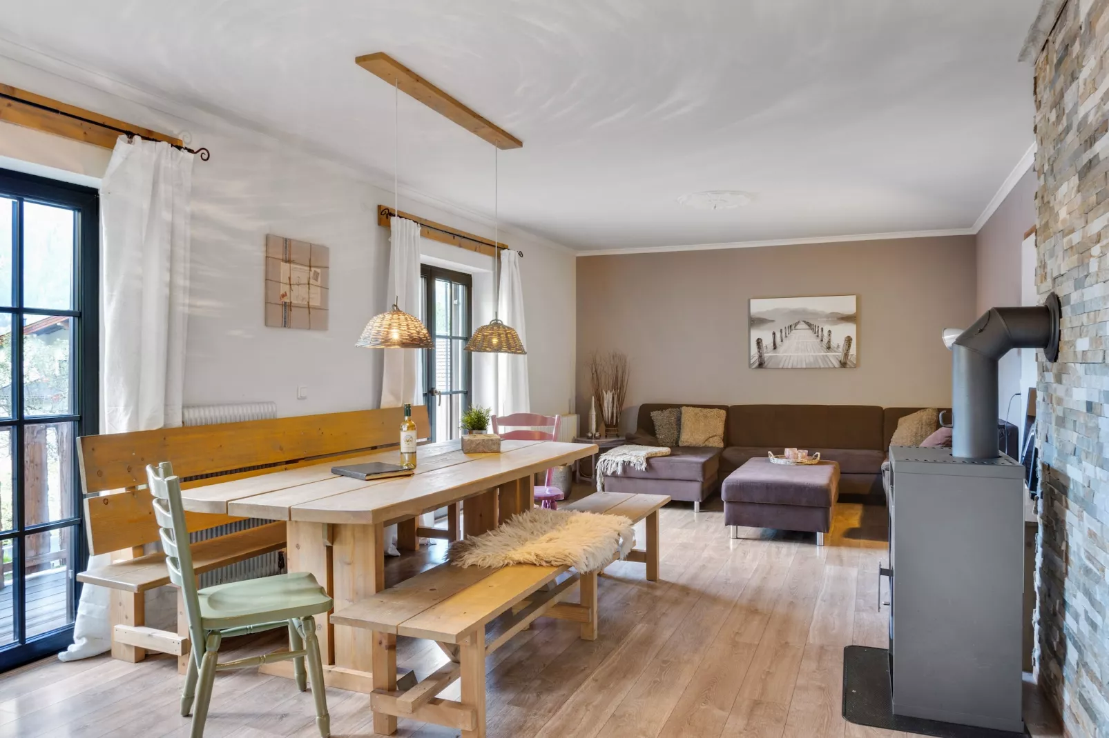 Chalet Ullach L-Woonkamer