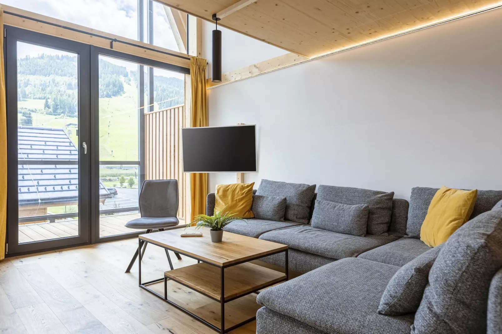 Kreischberg Pool Villen 4c-Woonkamer