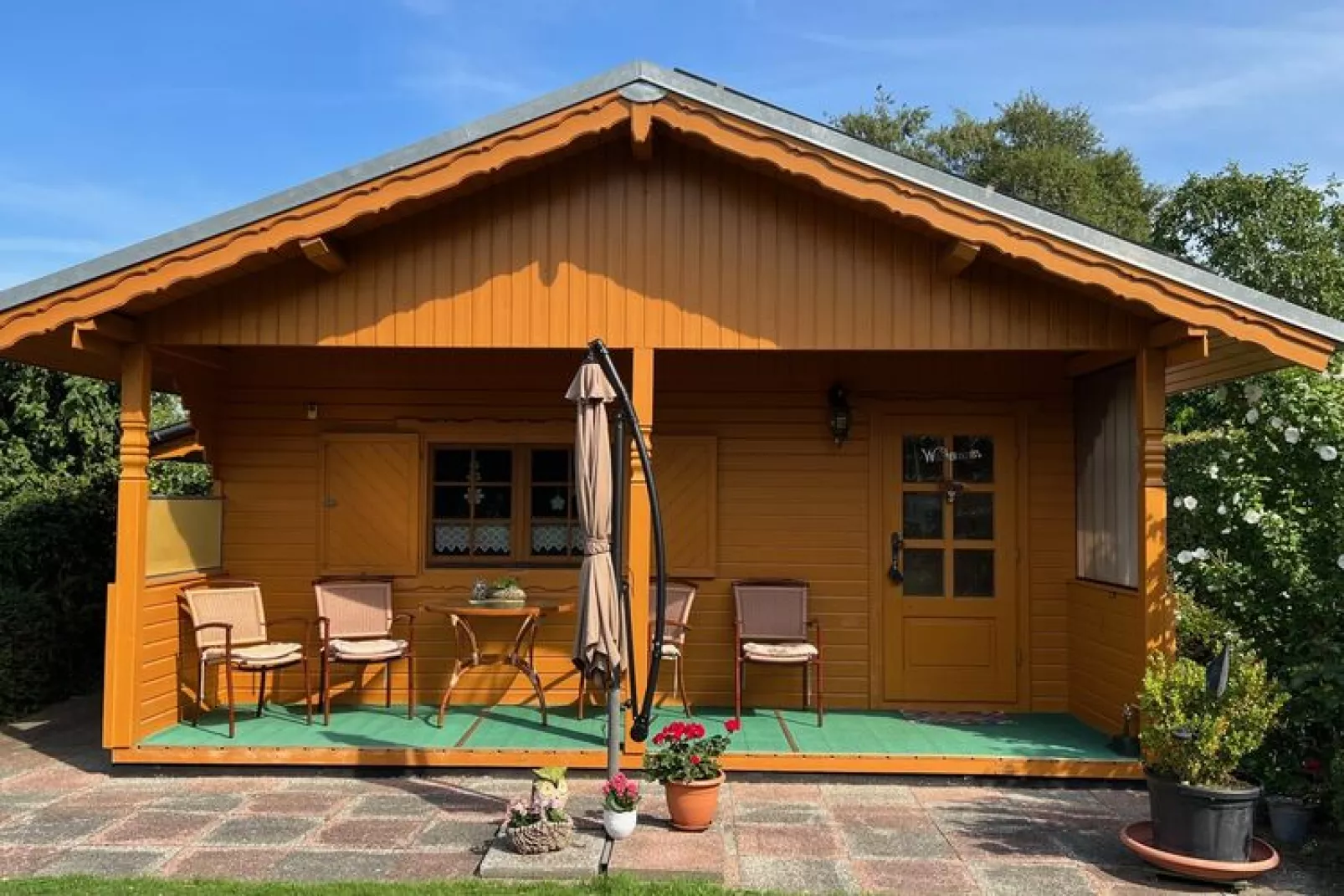 Blockhaus Zum Strande-Buitenkant zomer