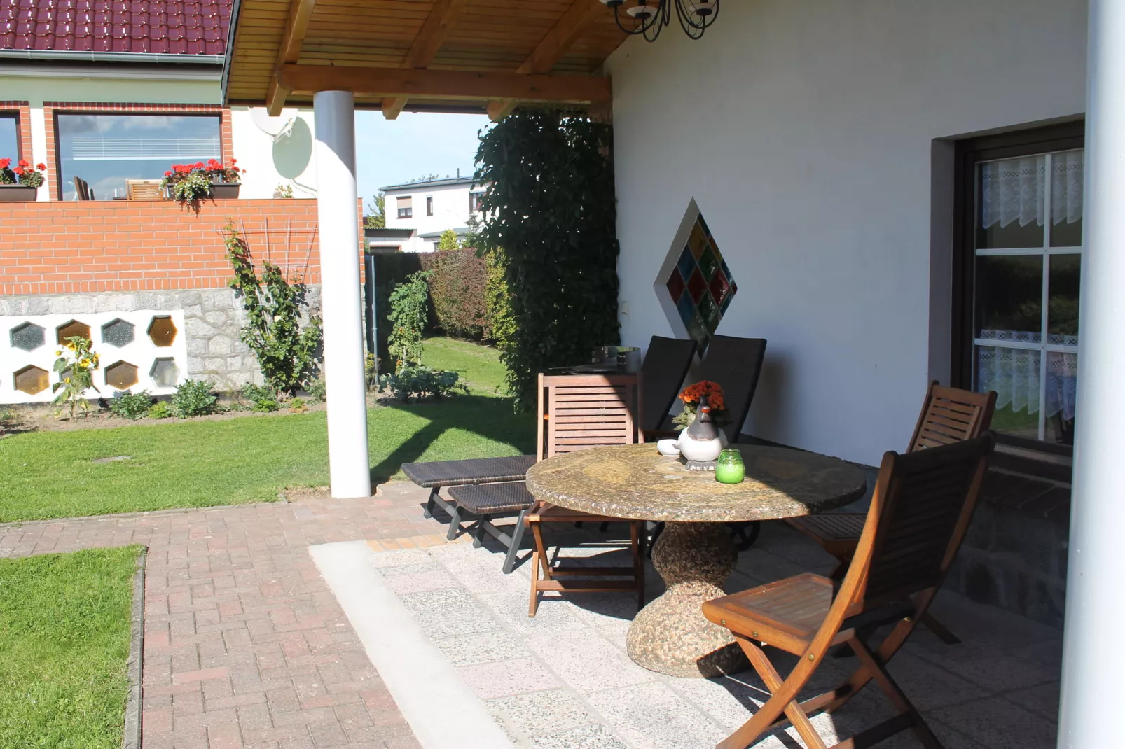 Geranienglück-Terrasbalkon