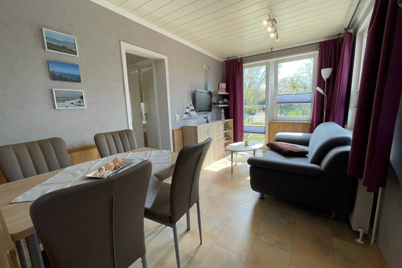 Gartenbungalow-Woonkamer