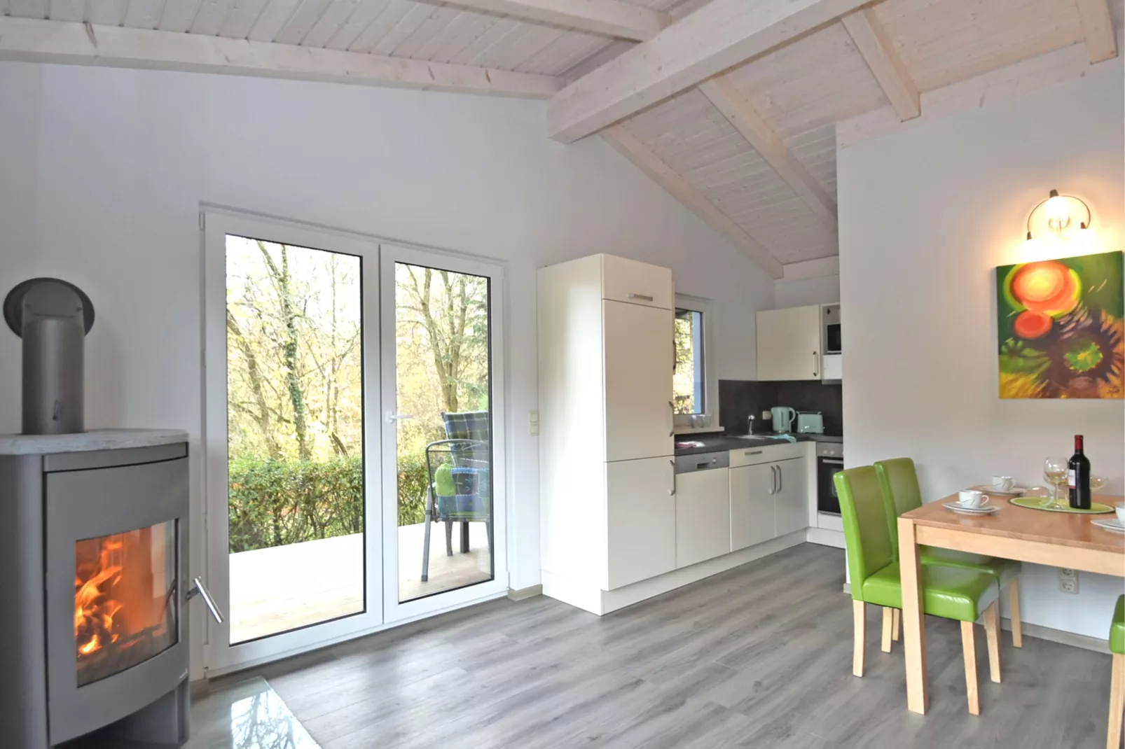 Gezellige vakantiewoning met in Güntersberge-Keuken