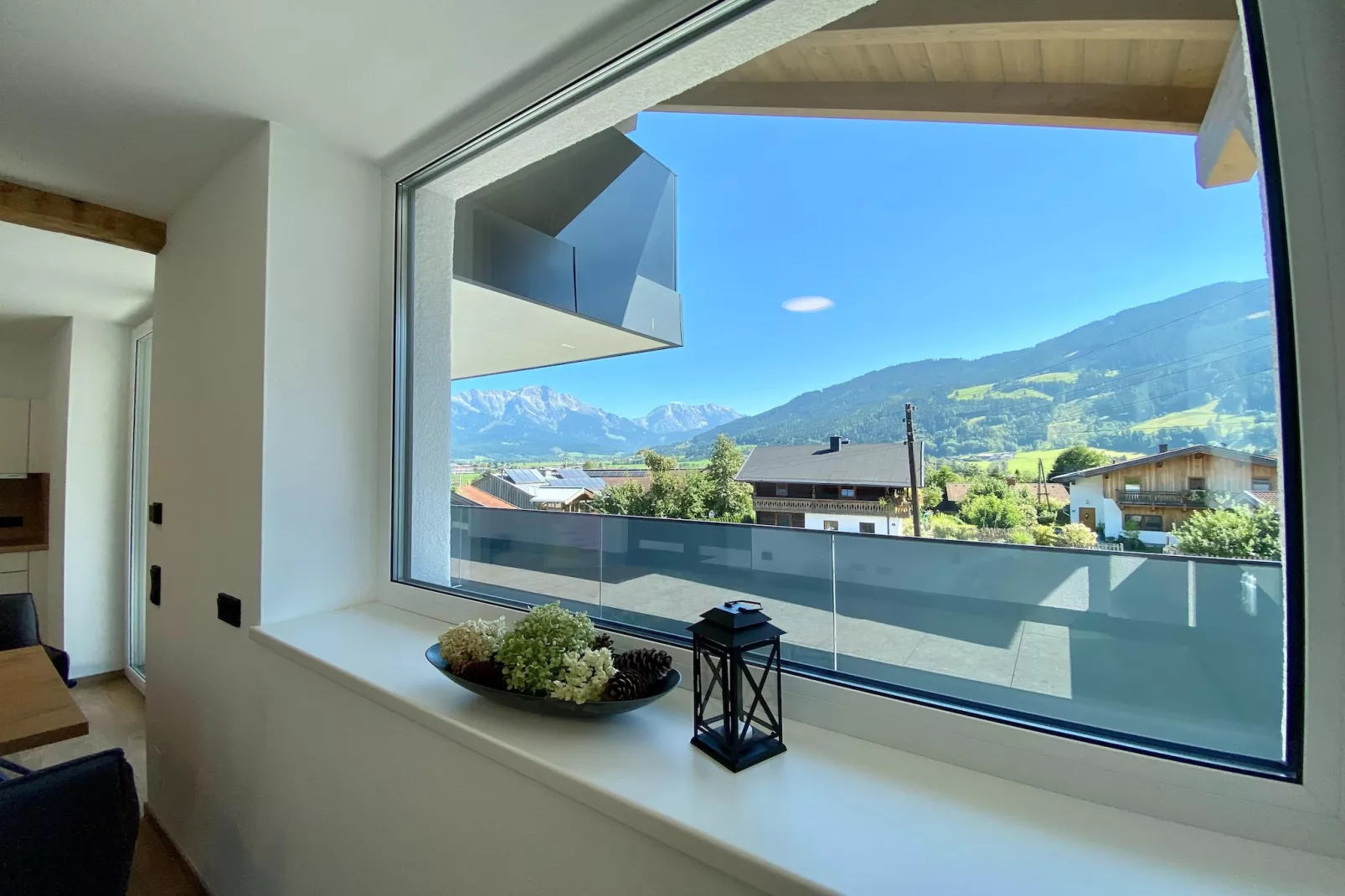 Appartement "Schnauz-Bartl" 3-4-Uitzicht zomer