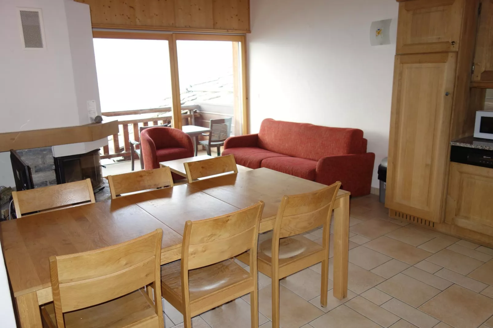 Plein Ciel VA 051 - MOUNTAIN apartment 8 pers-Woonkamer
