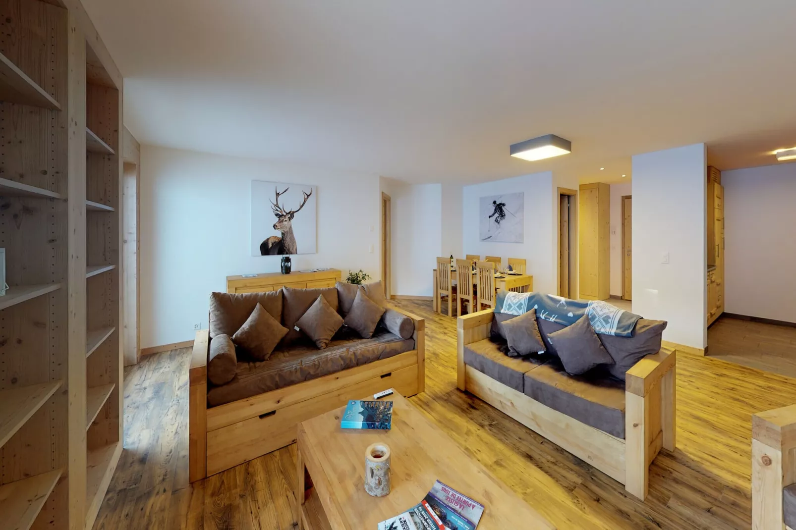 Les Mayens MB 011 - LUXURY apartment 6 pers-Woonkamer