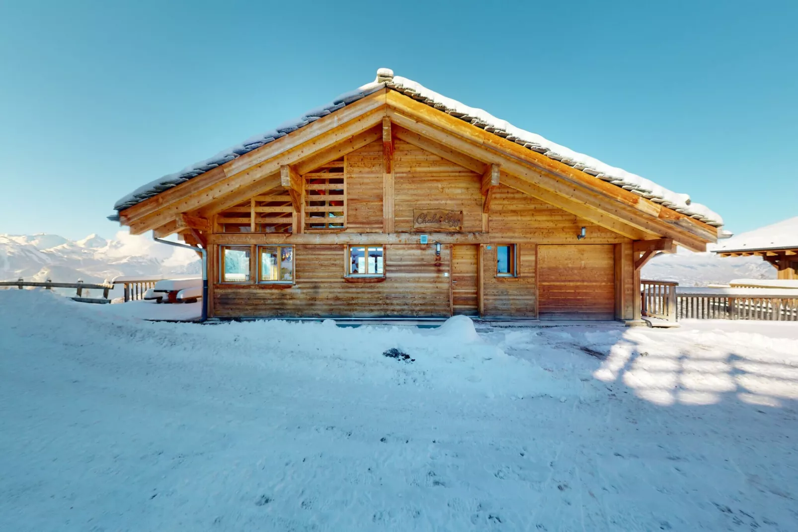 Egg SAUNA & LUXURY chalet 16 pers-Exterieur winter