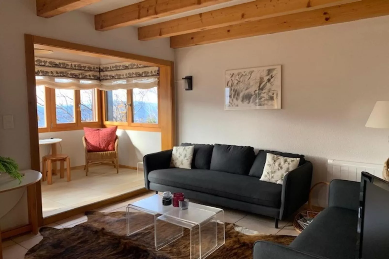 Eanta SUNNY & MOUNTAIN chalet 10 pers-Woonkamer