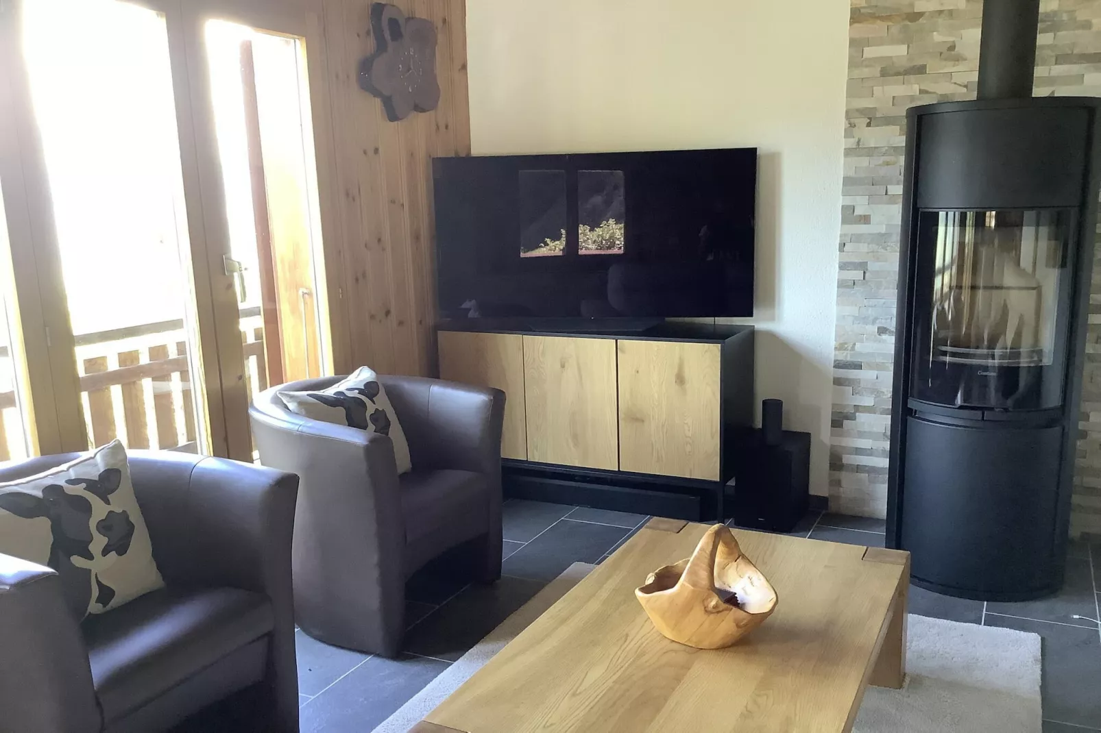 Dorril SUNNY & QUIET chalet 10 pers-Woonkamer