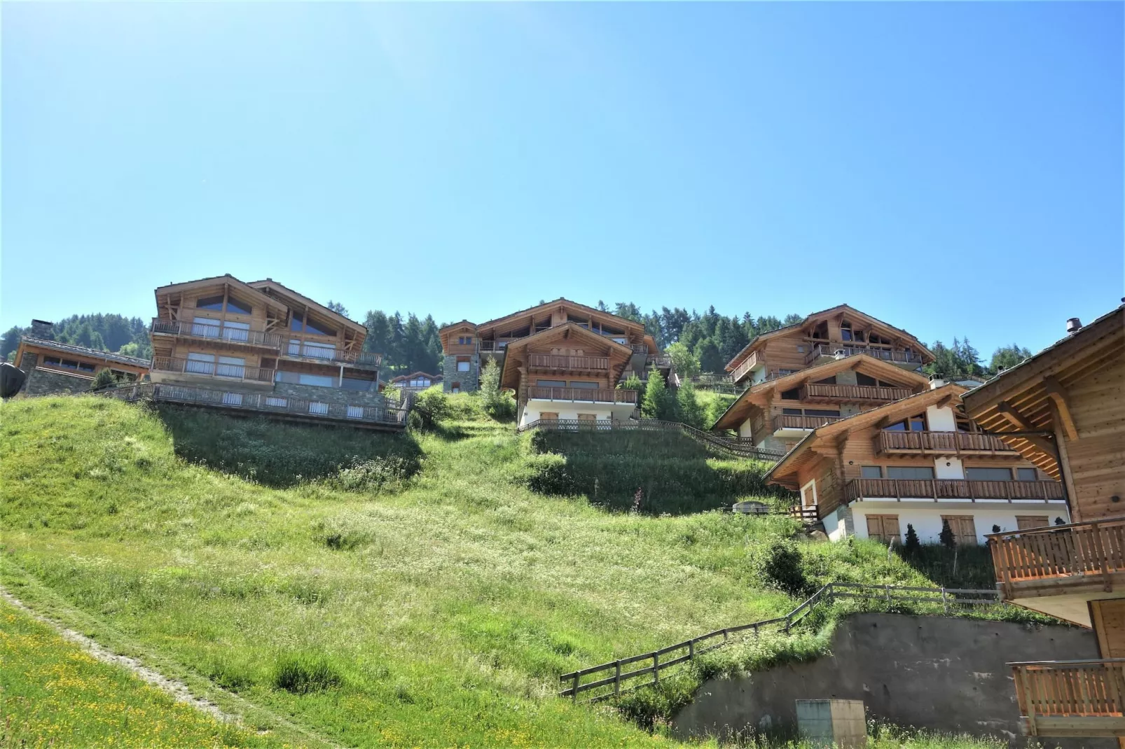 Les Mayens MB 001 - LUXURY apartment 8 pers-Buitenkant zomer