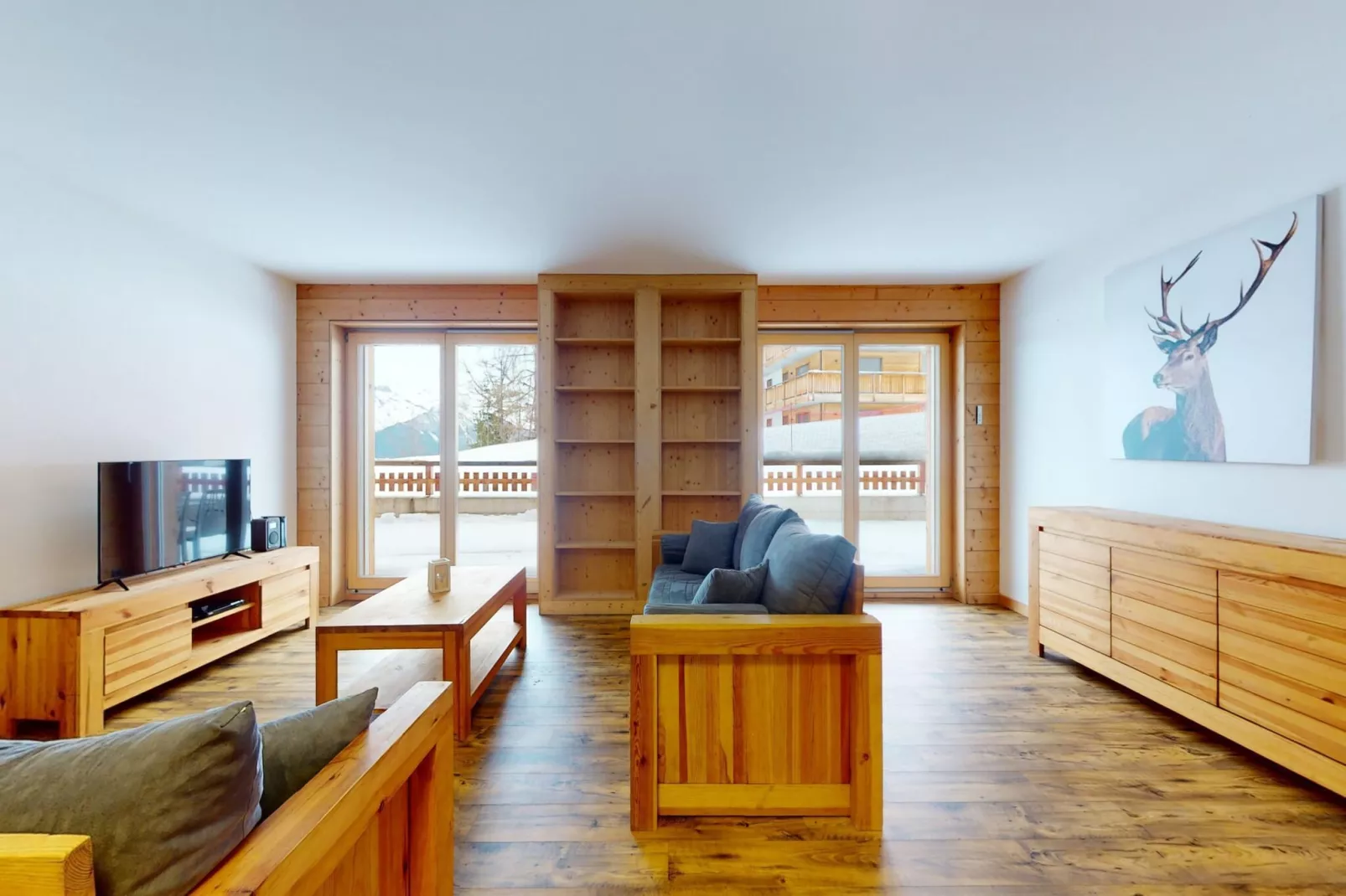 Les Mayens MA 002 - LUXURY apartment 6 pers-Woonkamer