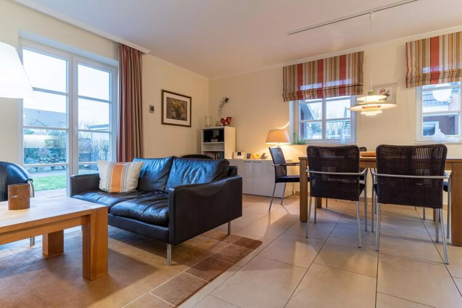 Doppelhaushälfte Meerblick St Peter-Ording - Woonkamer