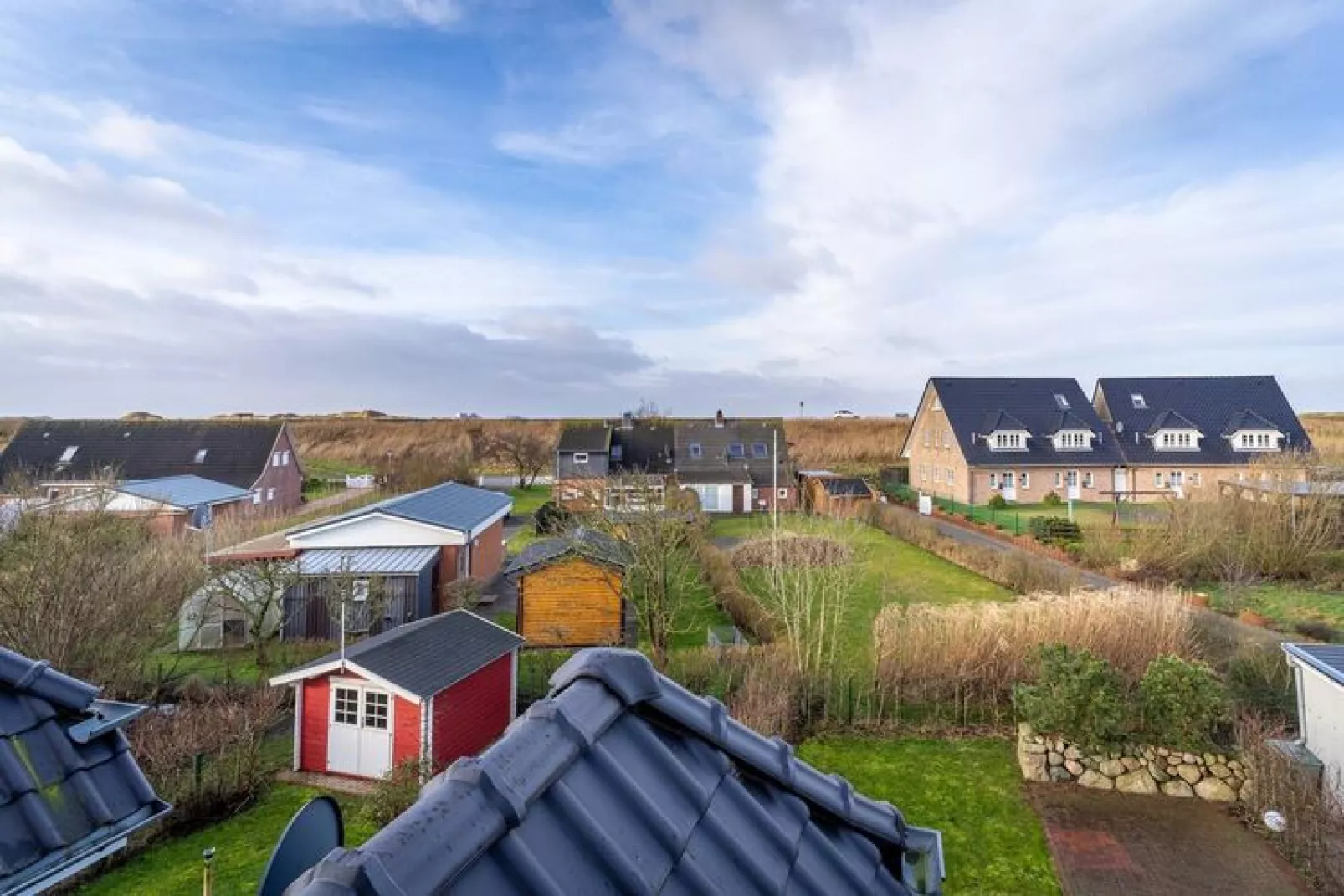 Doppelhaushälfte Meerblick St Peter-Ording - Uitzicht zomer