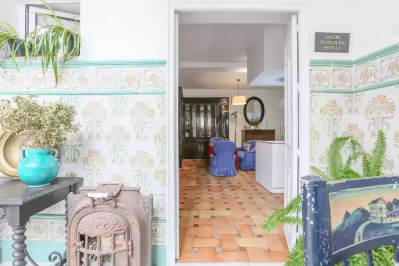 Posada De La Casa Del Pintor Hab. CÁdiz-Woonkamer