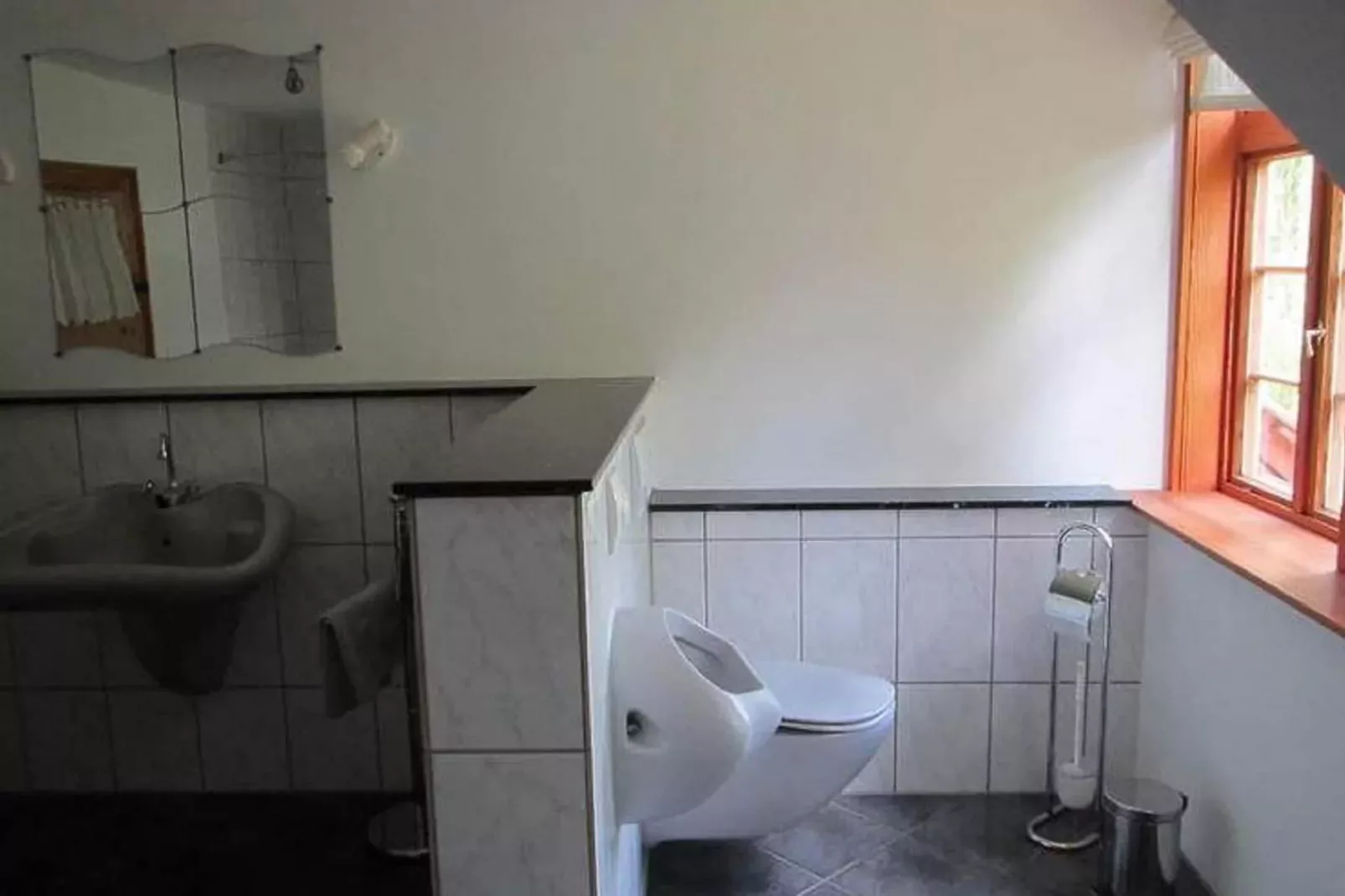 Ferienwohnung auf dem Biobauernhof-Badkamer