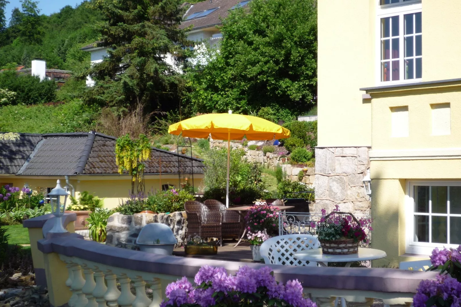 Weserbergland - Bad Pyrmont-Uitzicht zomer