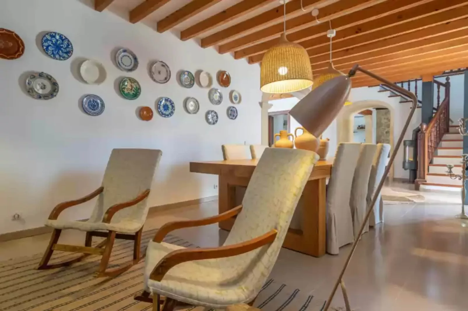 Can Cuarassa-Woonkamer