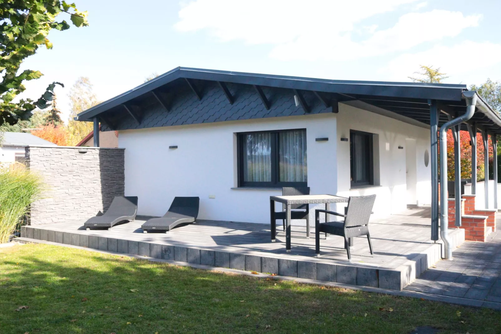Ferienhaus mit Wasserblick 3 Pers-Buitenkant zomer