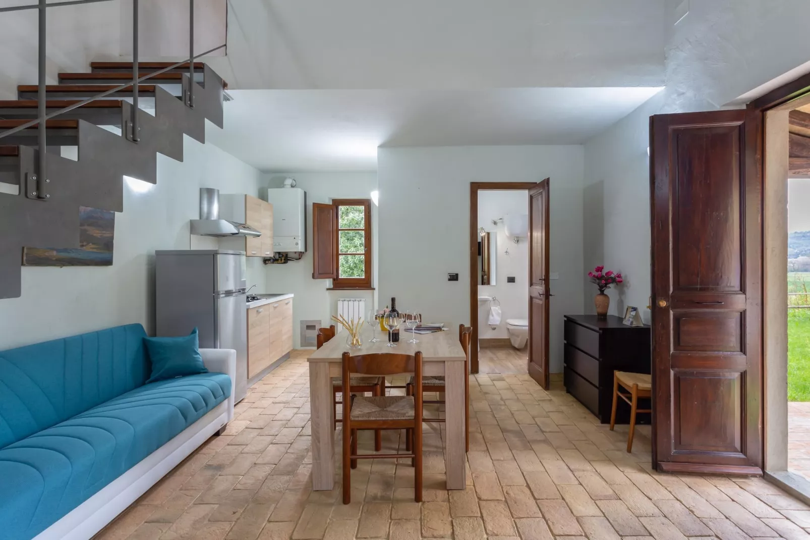 GH Borgo Pulciano in Montone - BEV2B / A2 / 2 Raum App Classic - 2 pax-Woonkamer