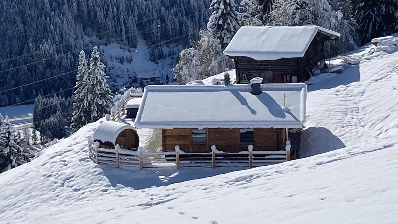 Siedelhütte-Exterieur winter