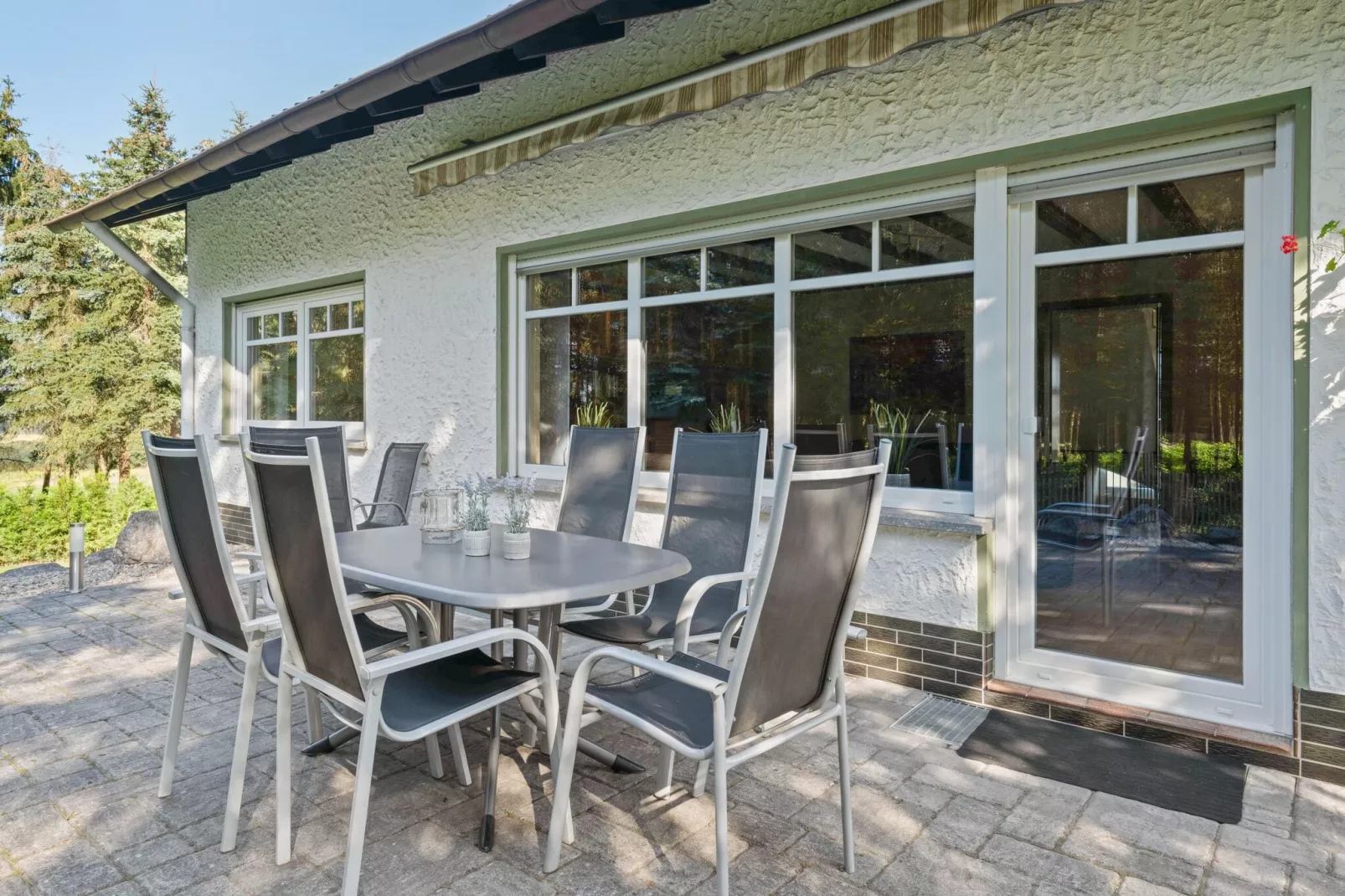 Ferienhaus zum Wäldchen-Terrasbalkon