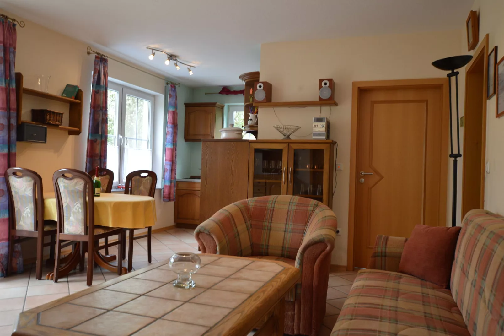 Ferienwohnung Grün - Woonkamer