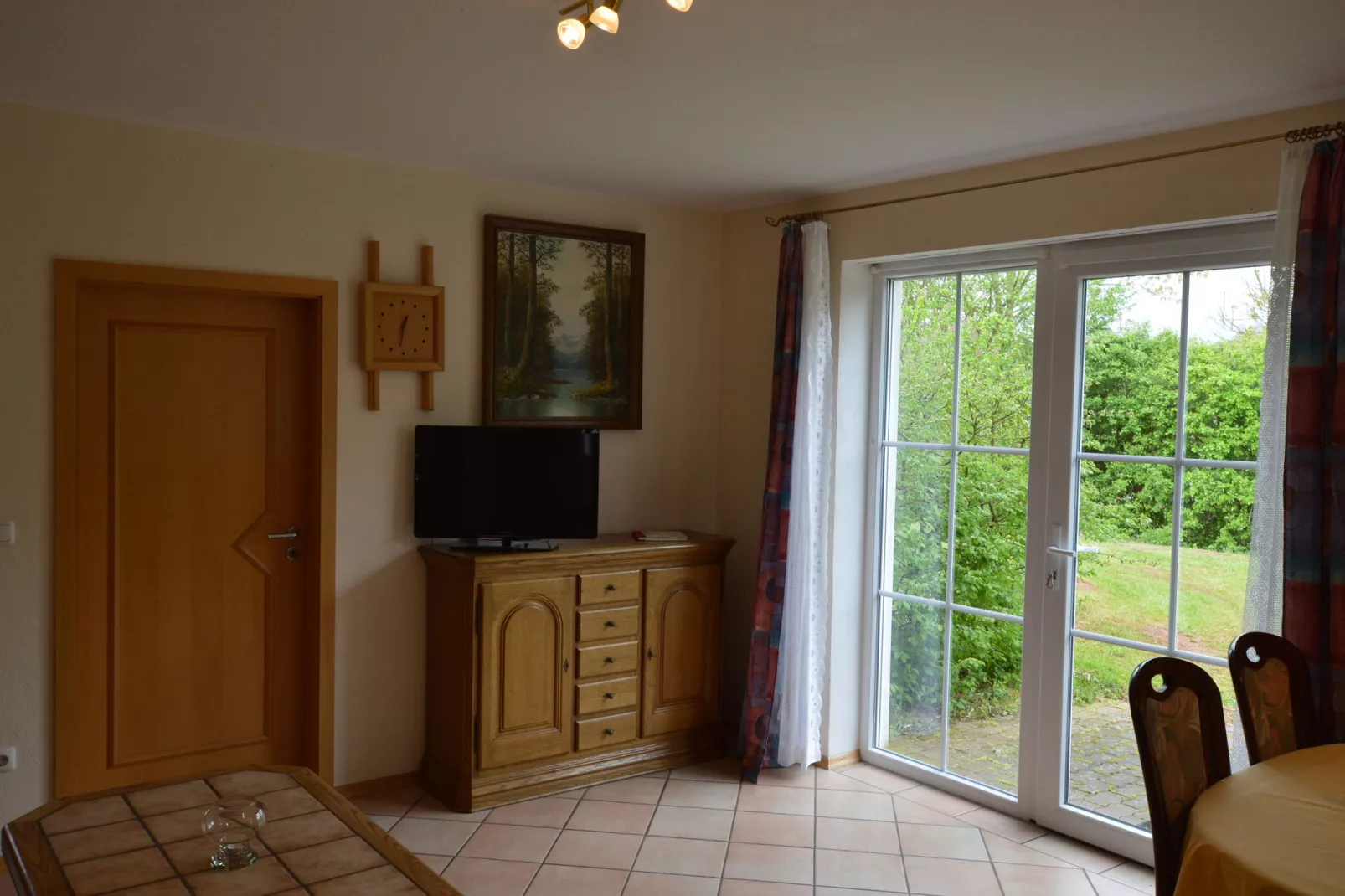 Ferienwohnung Grün - Woonkamer