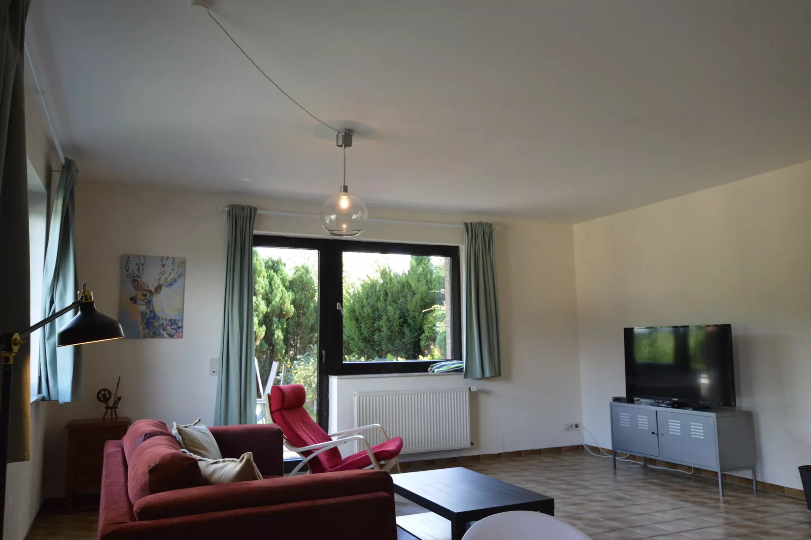 Ferienwohnung Waldblick-Woonkamer