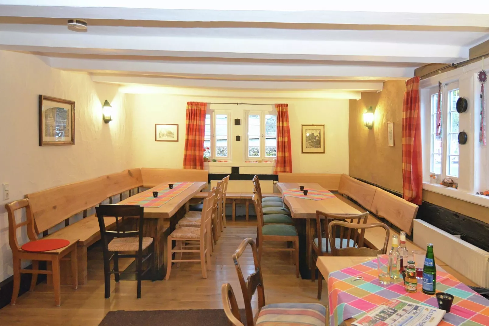 Rucksackherberge am Rothaarsteig-Eetkamer