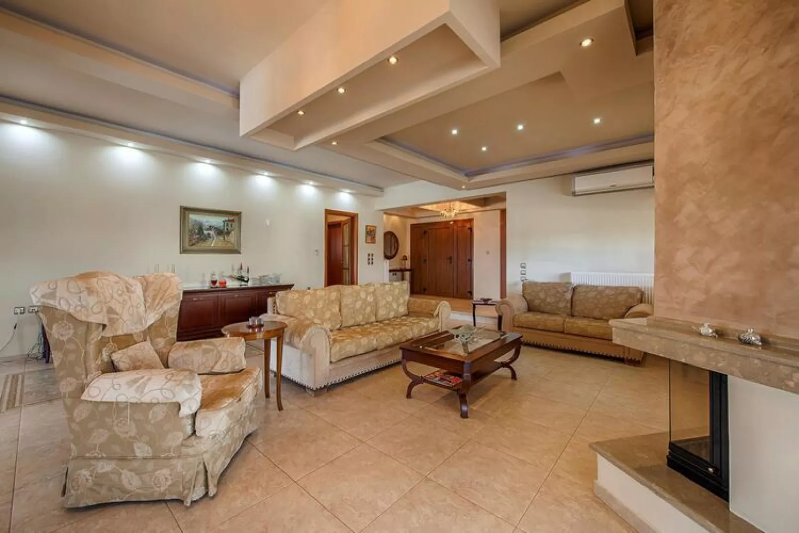 Vakantiehuis, Kolymbia-Woonkamer