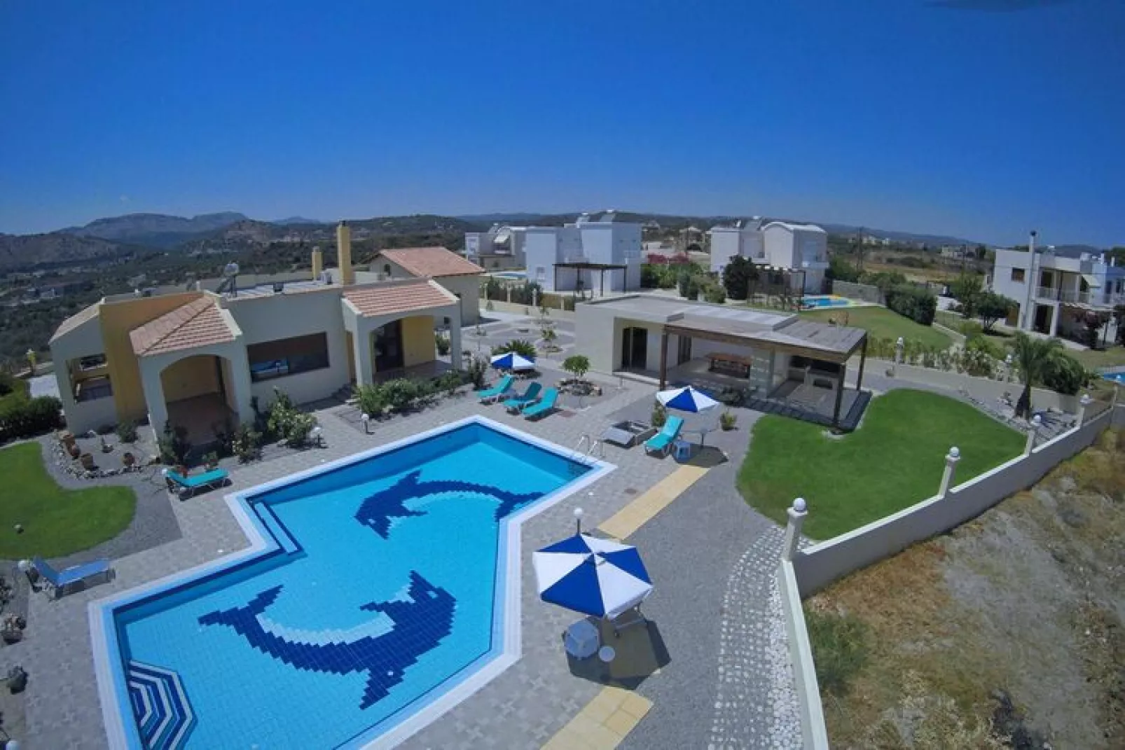 Vakantiehuis, Kolymbia-Zwembad