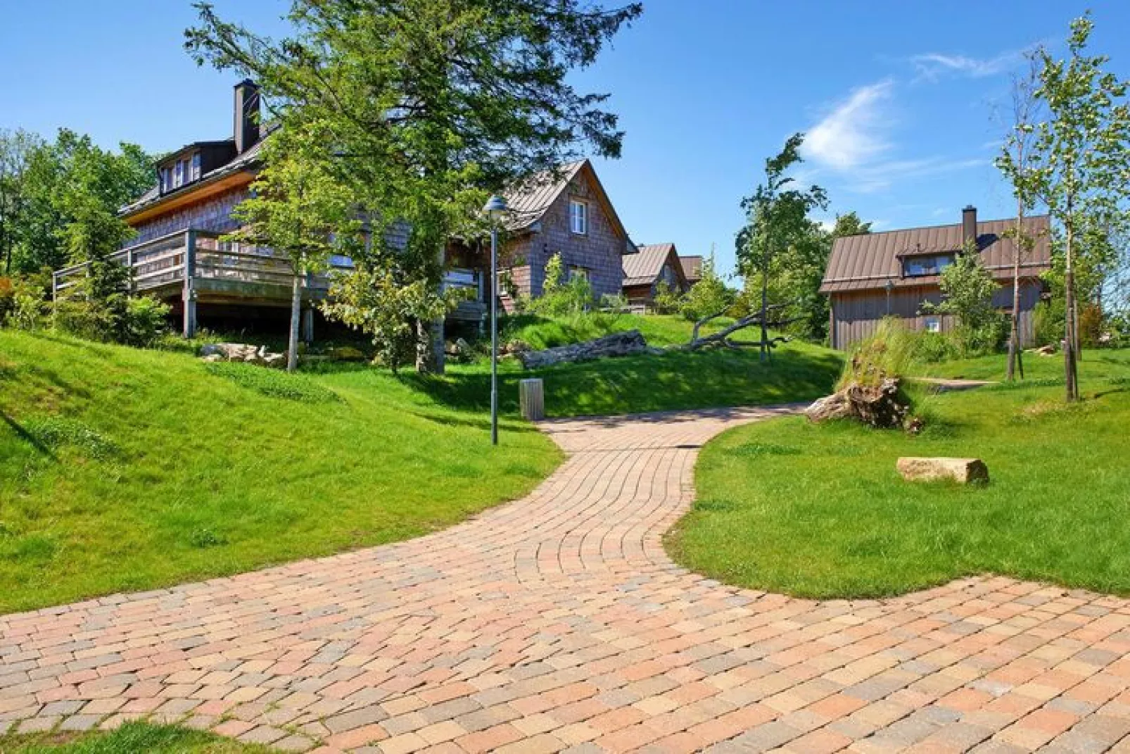 Ferienhaus Typ Premium Lodge 4 Personen-Tuinen zomer