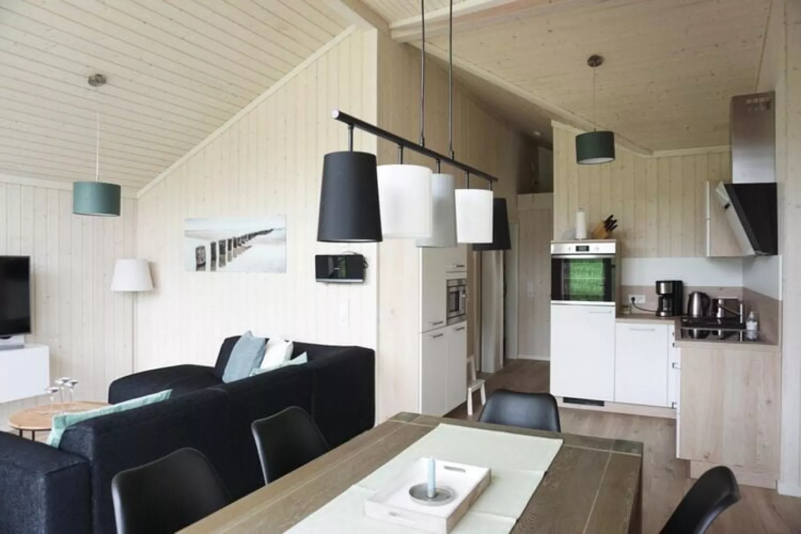 Sommerhus-nordlys 80 qm-Woonkamer