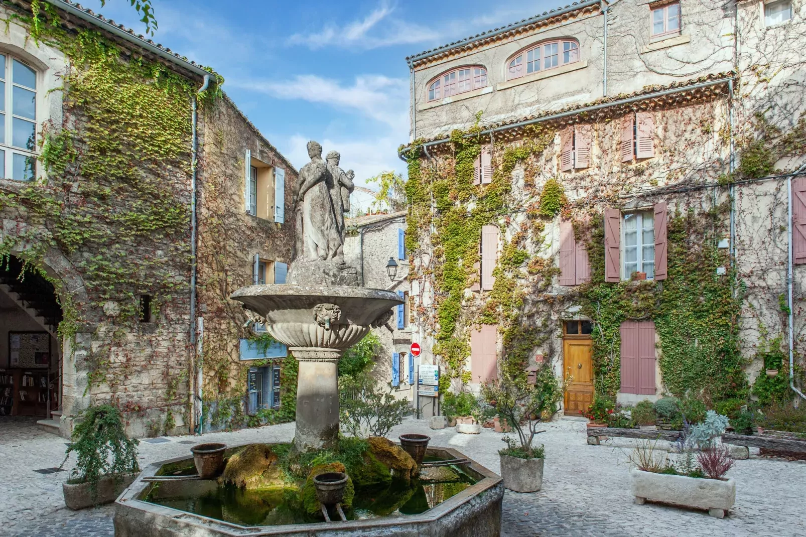 Luberon-Gebieden zomer 1km