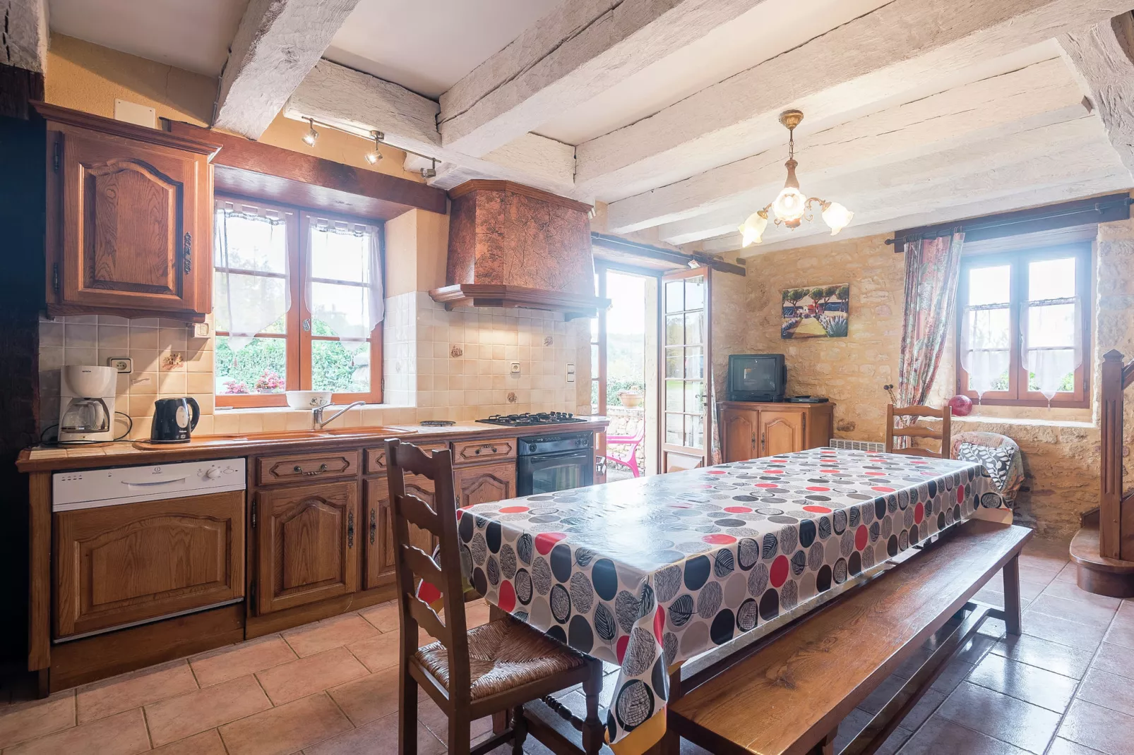 Prachtig landhuis met authentieke sfeer in Prats-du-Périgord - Keuken