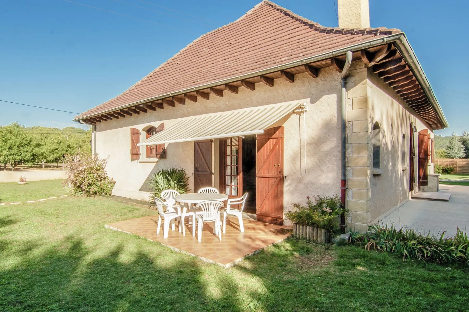 Villa Aubas-Terrasbalkon