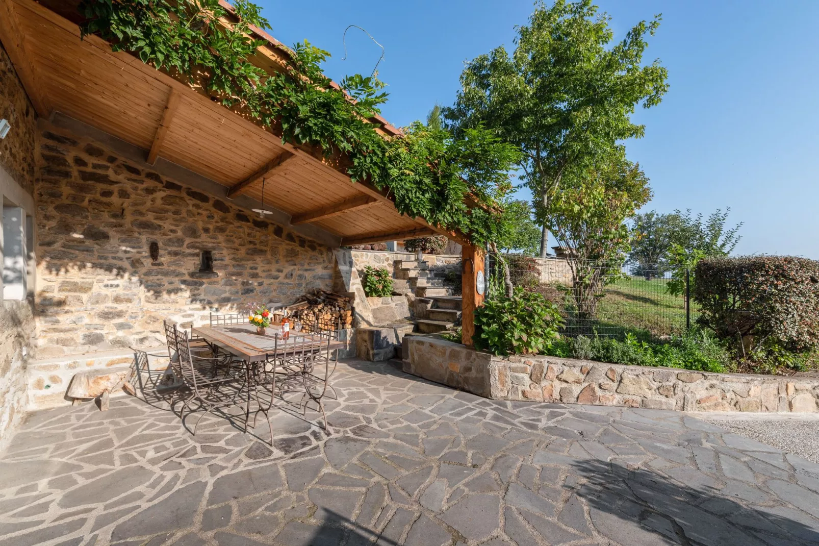 Maison à la campagne-Terrasbalkon
