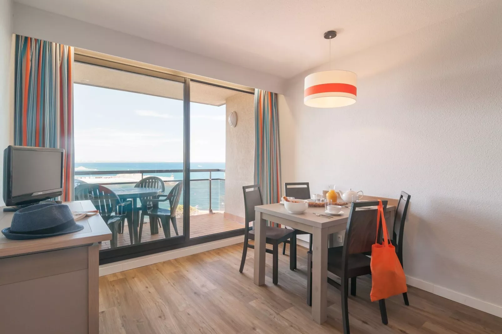 Les Balcons de Collioure Collioure - 14F Studio 22 - rénové-Woonkamer