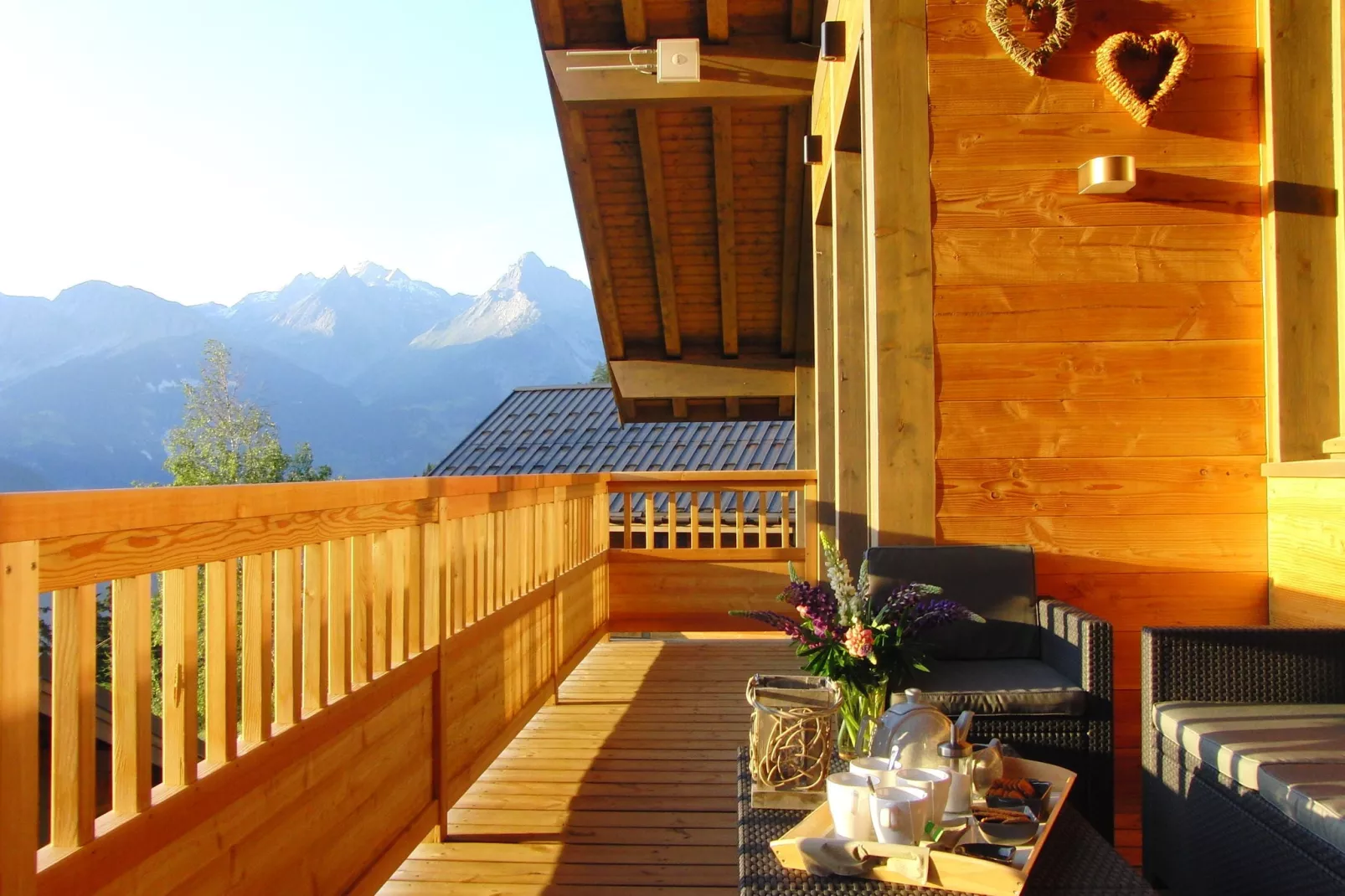Chalet la Carline - VALFRÉJUS MODANE-Terrasbalkon