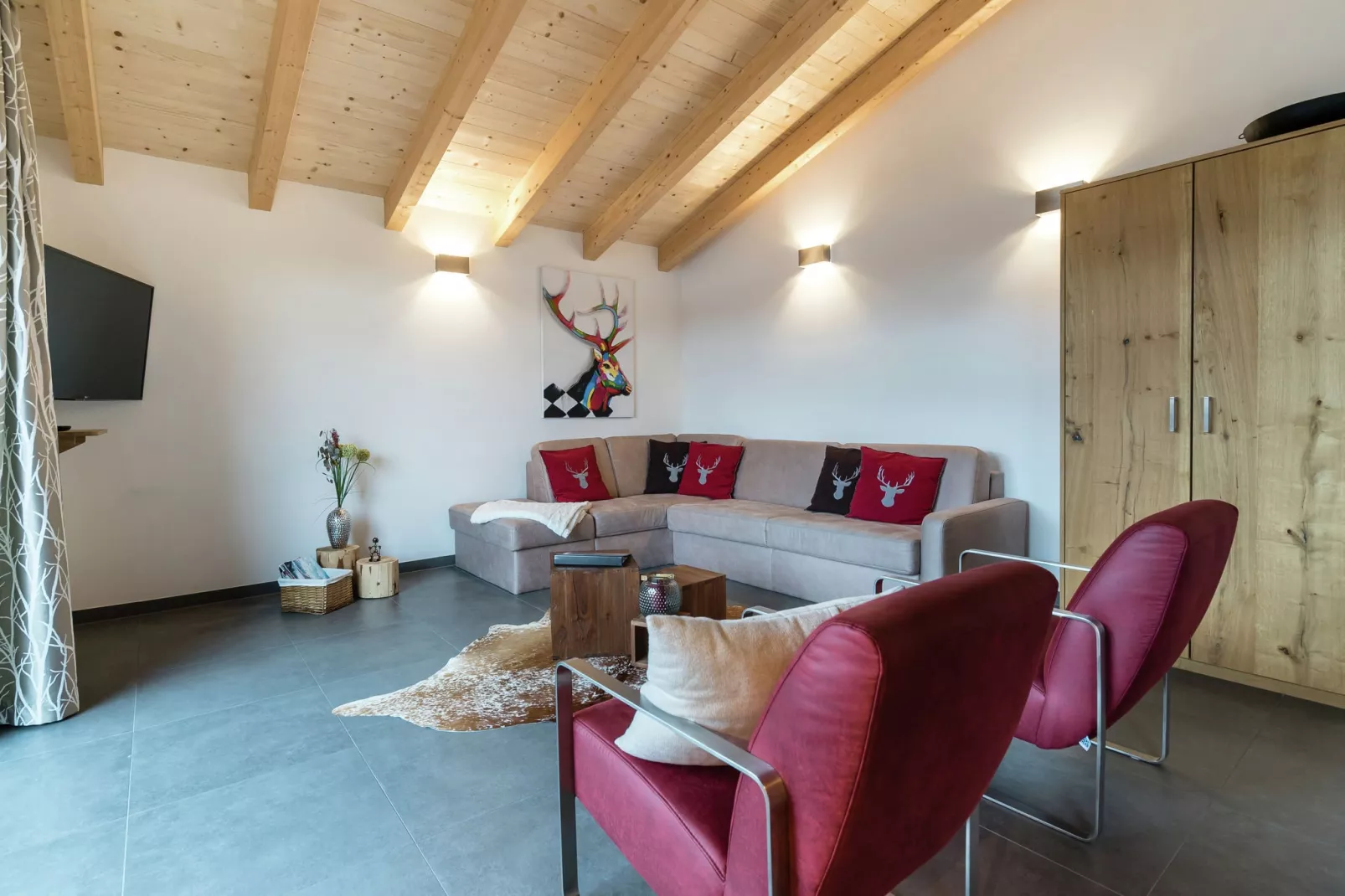 Penthouse Kristall Lodge-Woonkamer