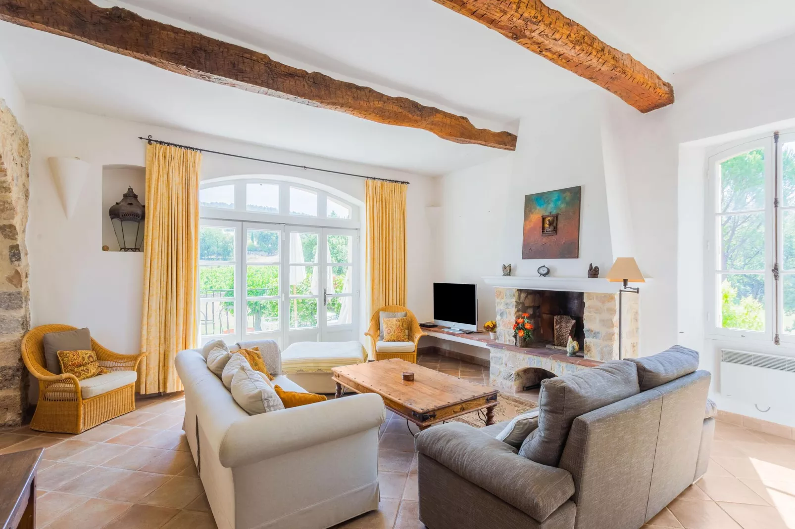 Chateau de Mappe-Woonkamer