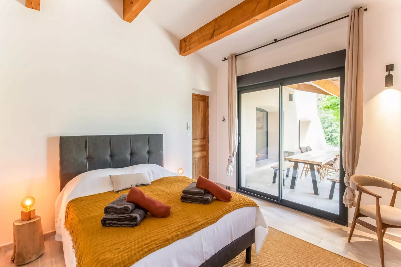 Villa Pouperas Vaison la Romaine-Slaapkamer