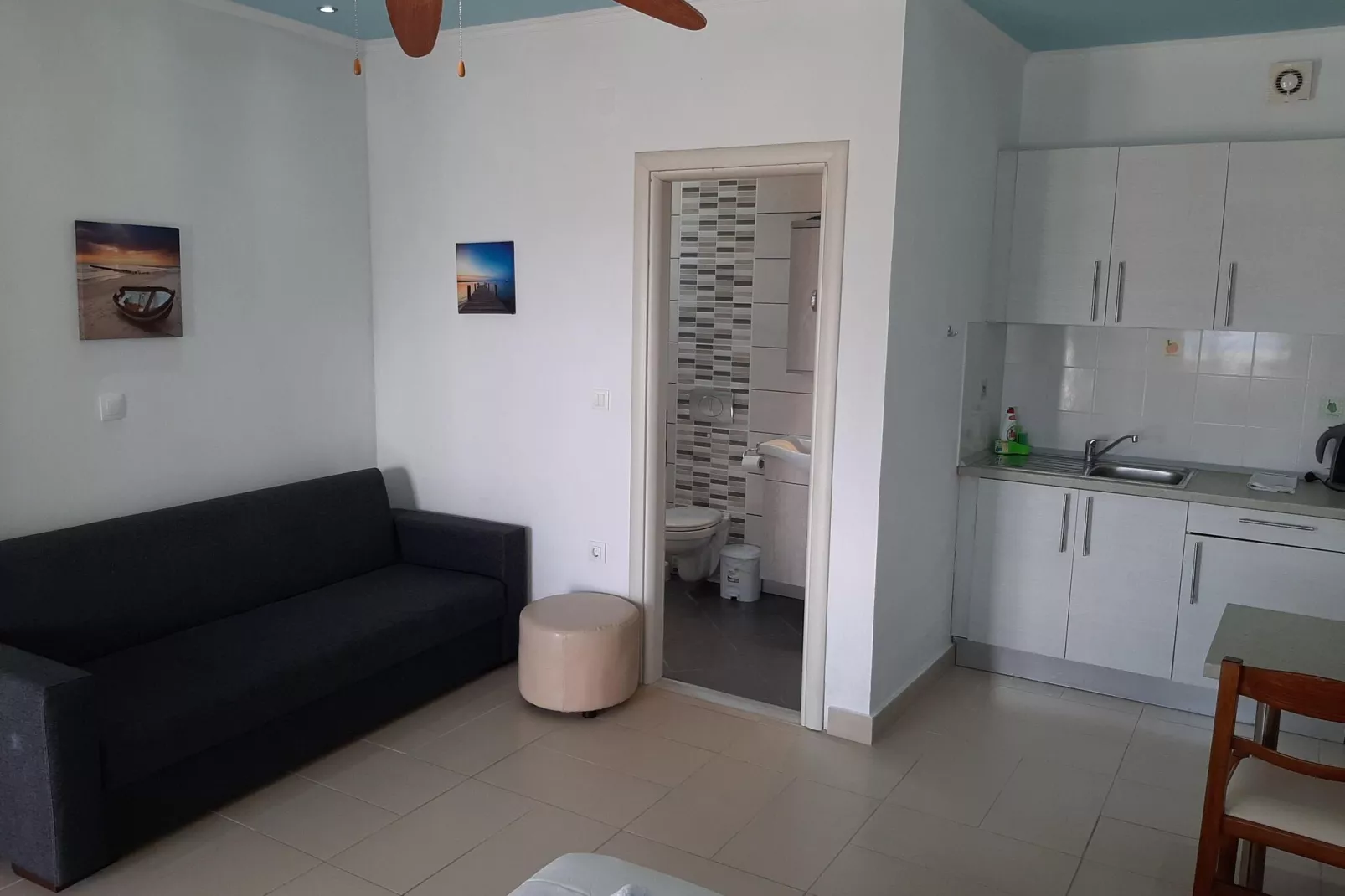 Andromaches Apartments Superior Double Studio-Woonkamer