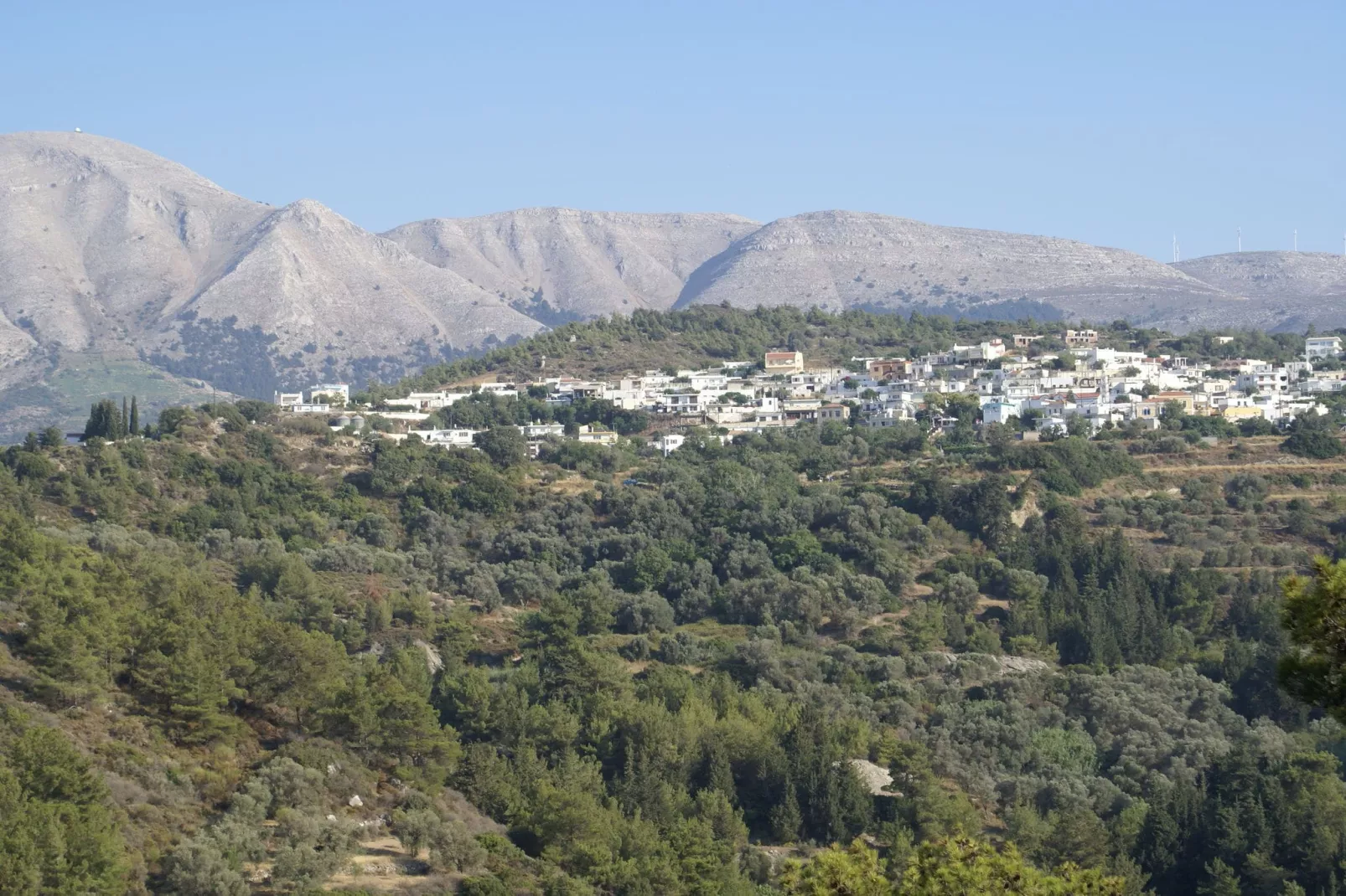 House Kritinia Rhodos-Gebieden zomer 1km