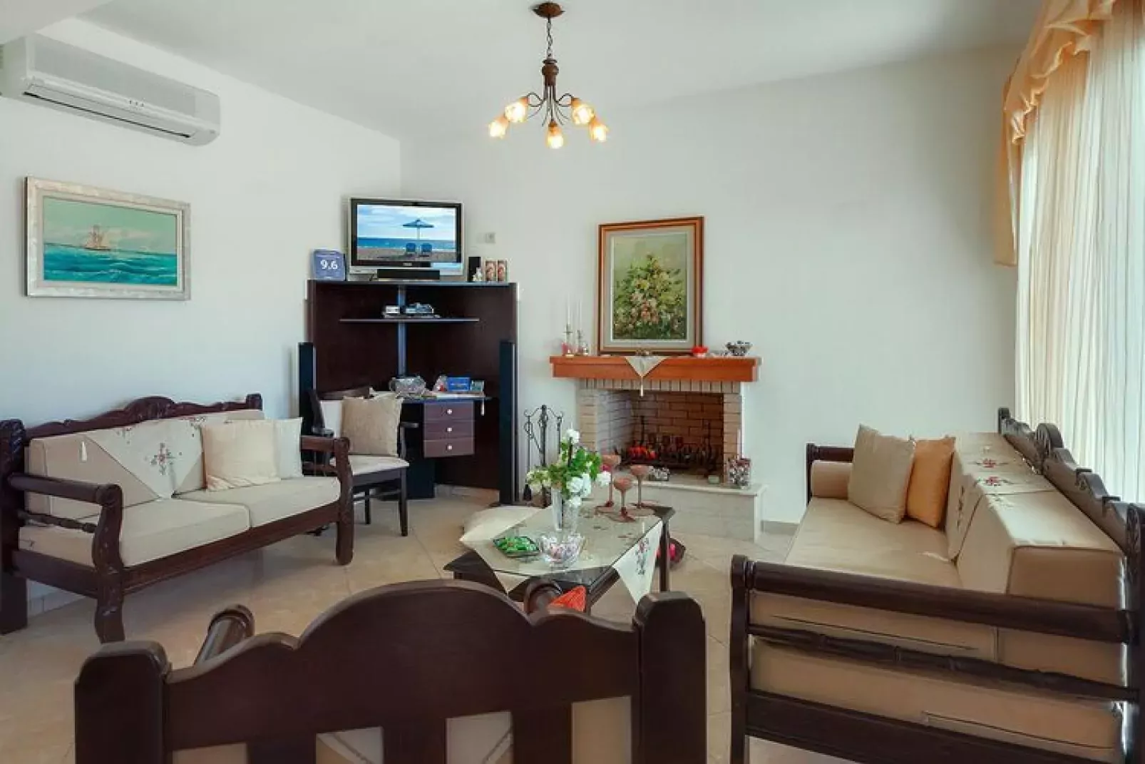 Villa, Triopetra-Villa Stefania-Woonkamer