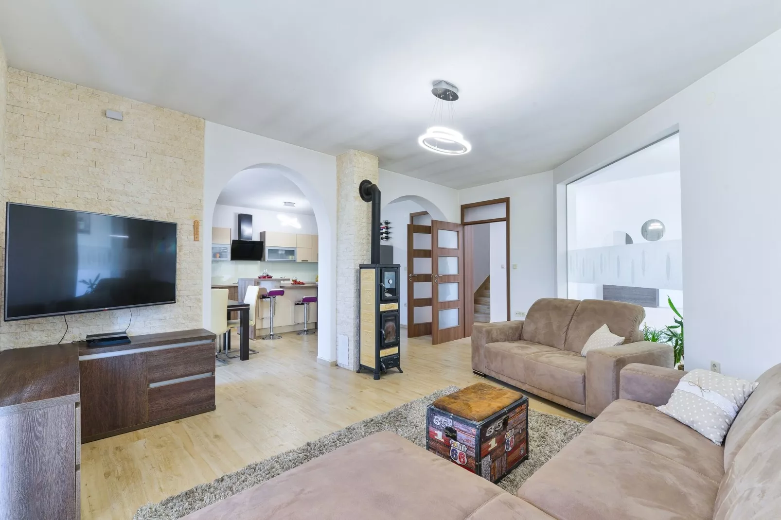 Holiday home Olive garden-Woonkamer