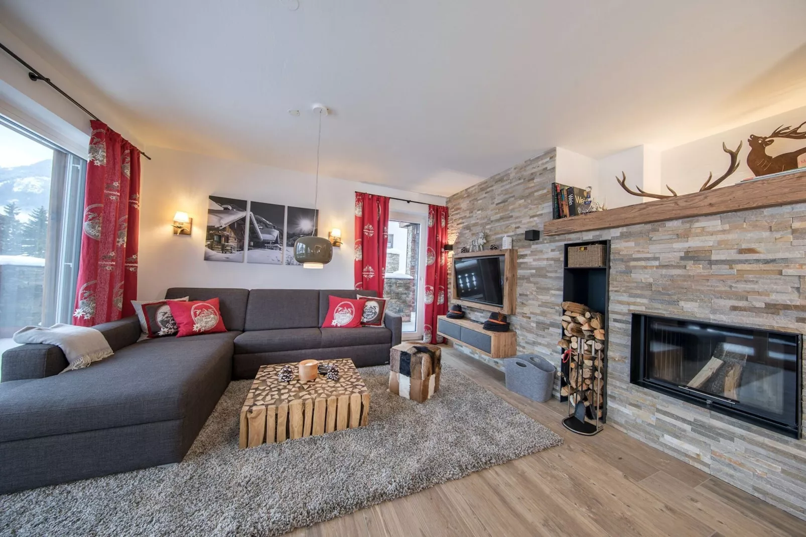 Nationalpark Chalet Hohe Warte-Woonkamer