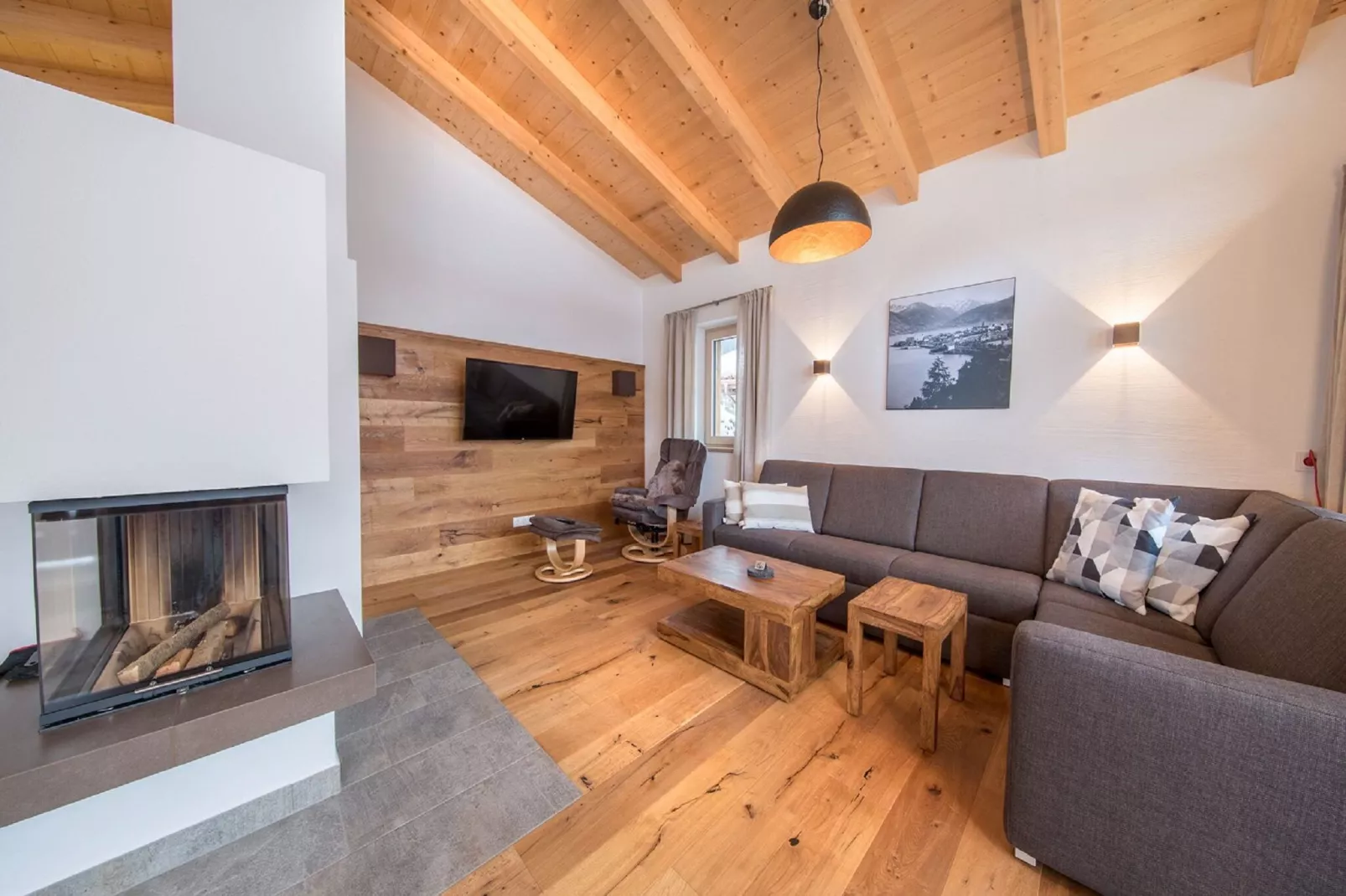 Nationalpark Chalet Dreiherrenspitze-Woonkamer