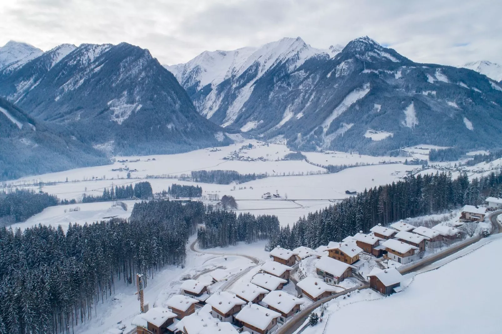Nationalpark Chalet Dreiherrenspitze-Uitzicht winter