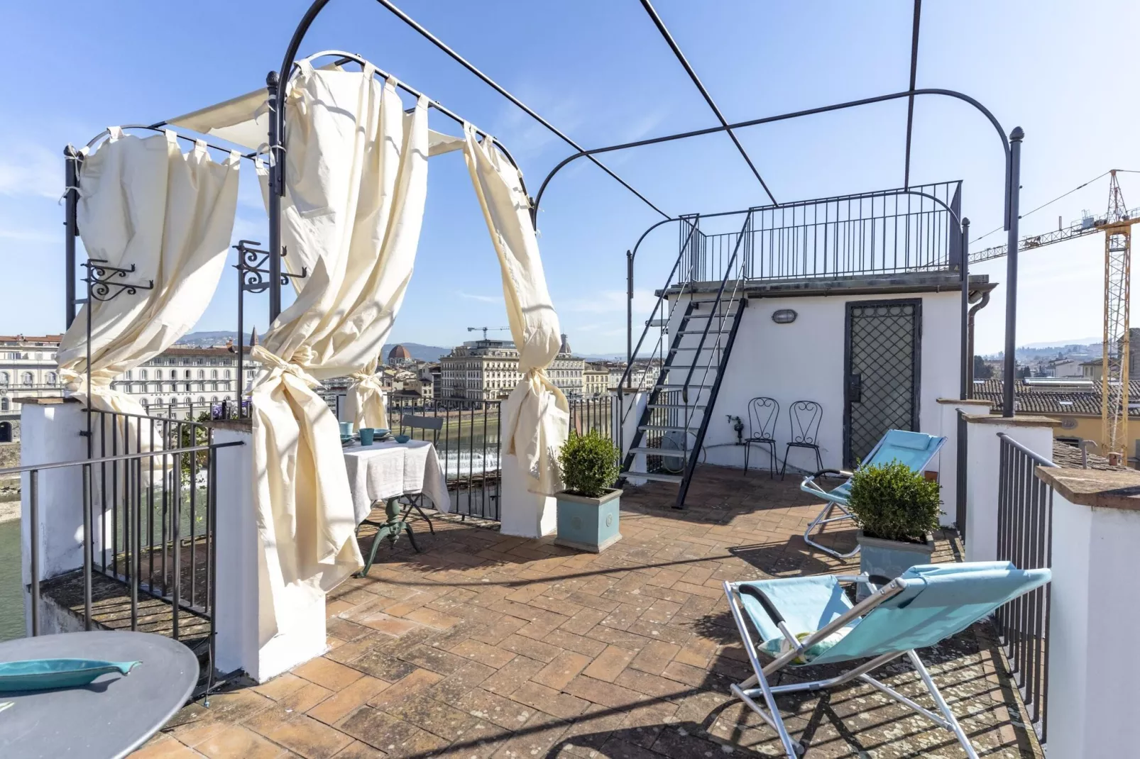 Firenze Bellosguardo-Terrasbalkon